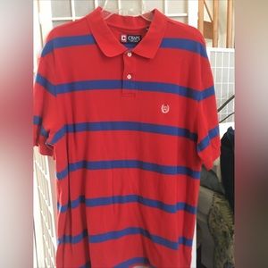 Mens Chaps polo/XL/Red&Blue